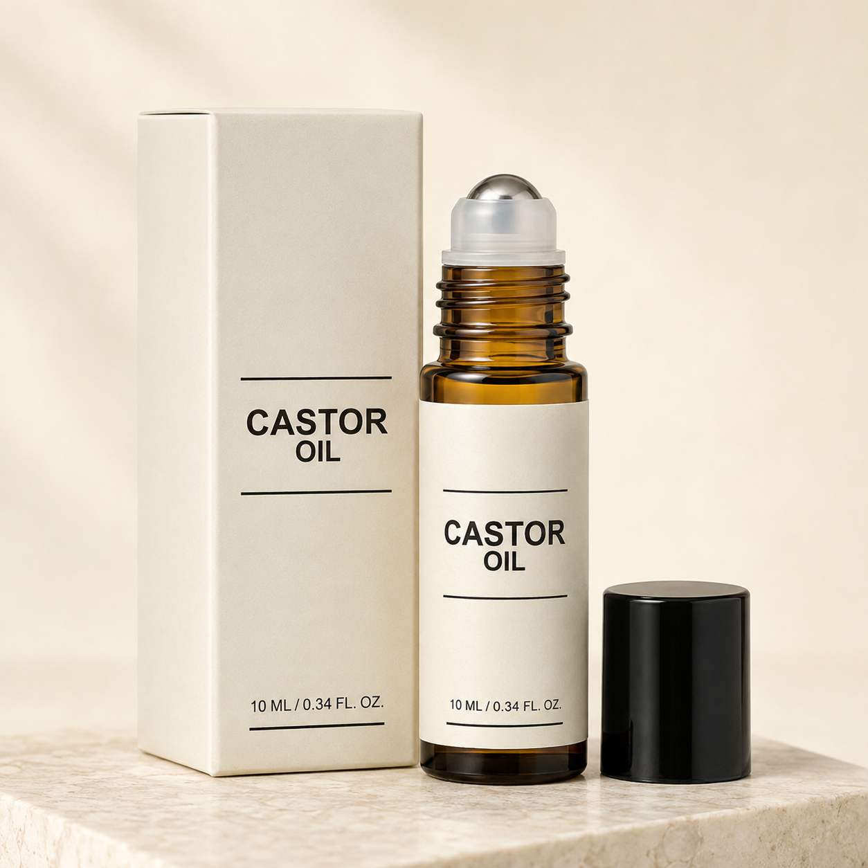 AUREVIA Castor Eye Serum – Sérum Roll-On Hidratante para Contorno de Ojos